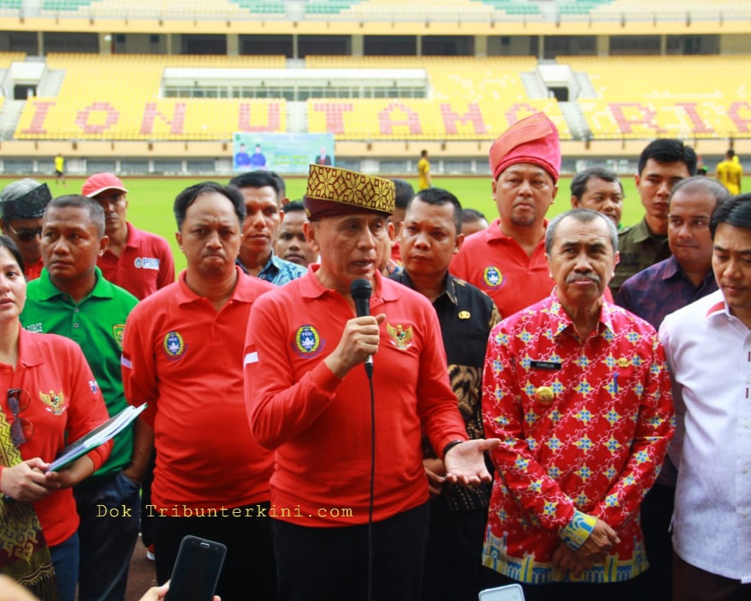 Riau Punya Kesempatan Jadi Tuan Rumah FIFA World Cup U20 Tahun 2021, Ketum PSSI Lakukan Inspeksi Ke Stadion Utama
