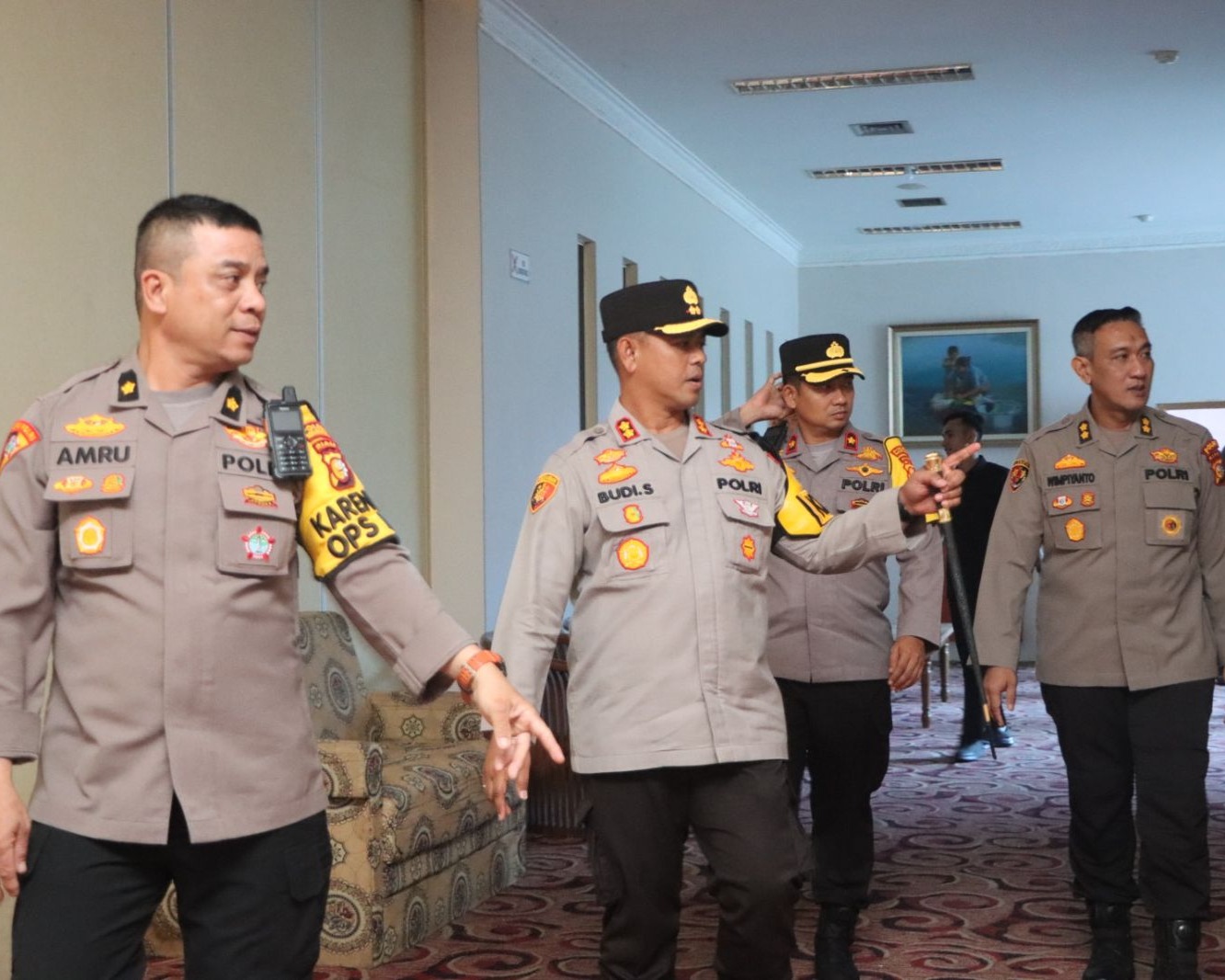 OMP-LK24, Monitoring Kegiatan Rapat Pleno KPU Oleh Pamatwil Dan Kapolres Rokan Hulu