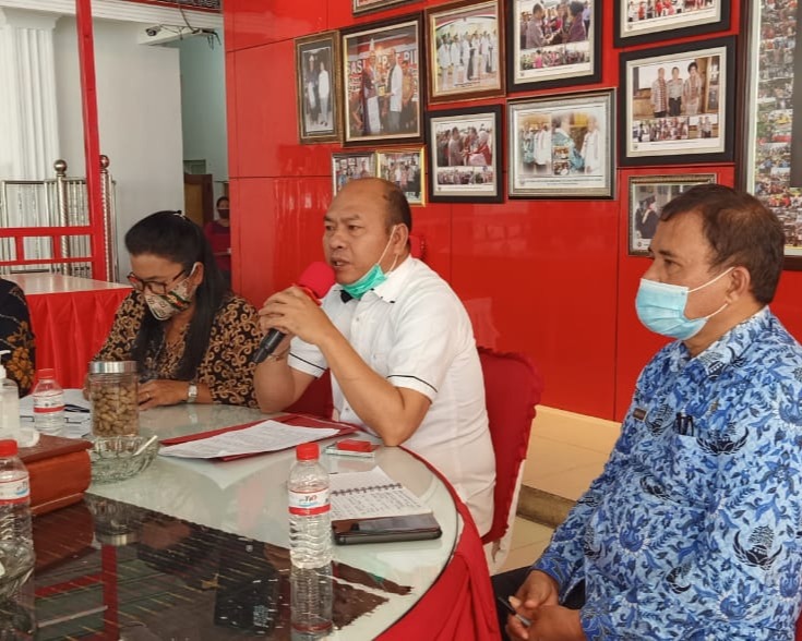 Bupati Taput Pimpin Rapat Progres Sensus Penduduk Online Tahap II
