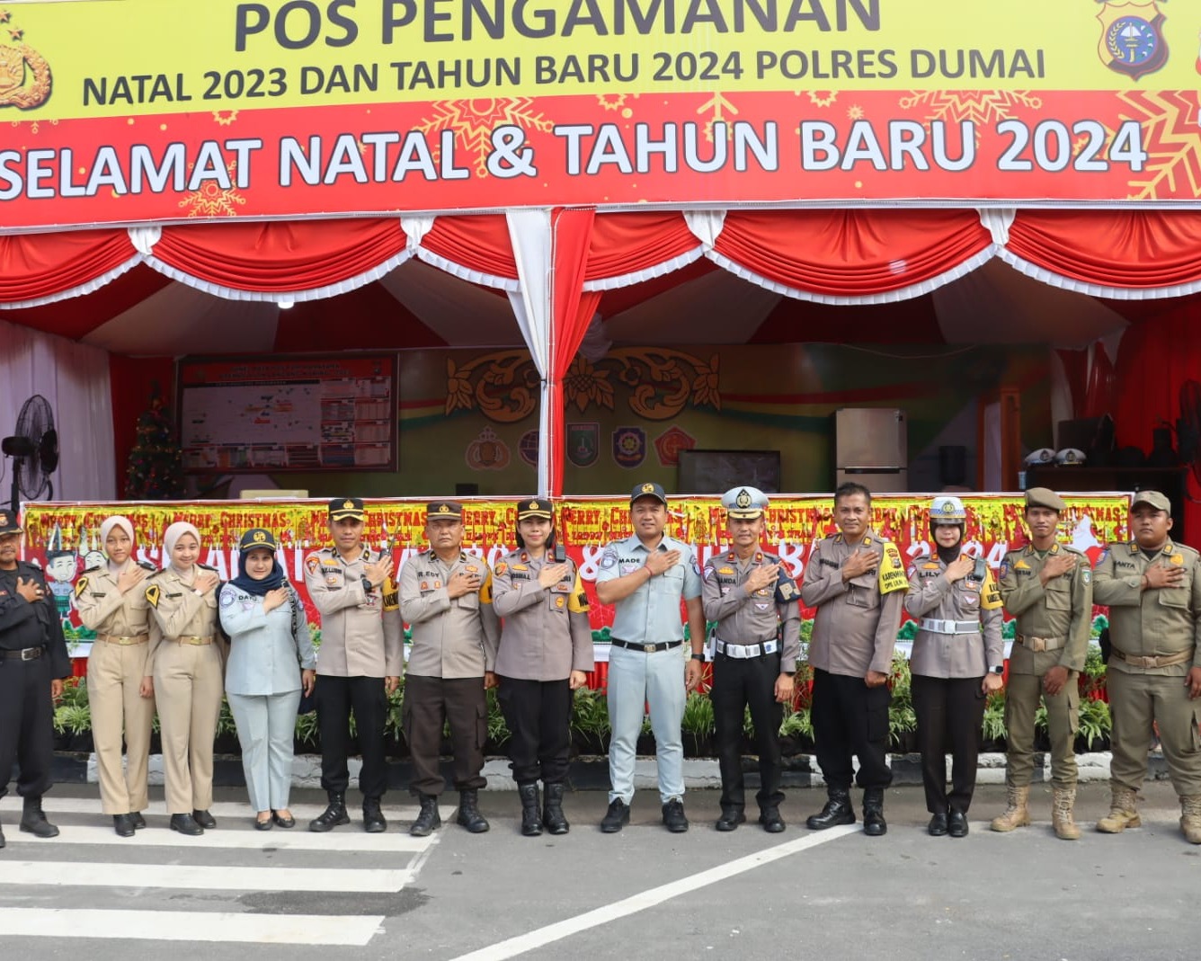 Polres Dumai Terima Kunjungan Tim Supervisi Ops Lilin Lancang Kuning 2023 Dalam Rangka Pengamanan Nataru