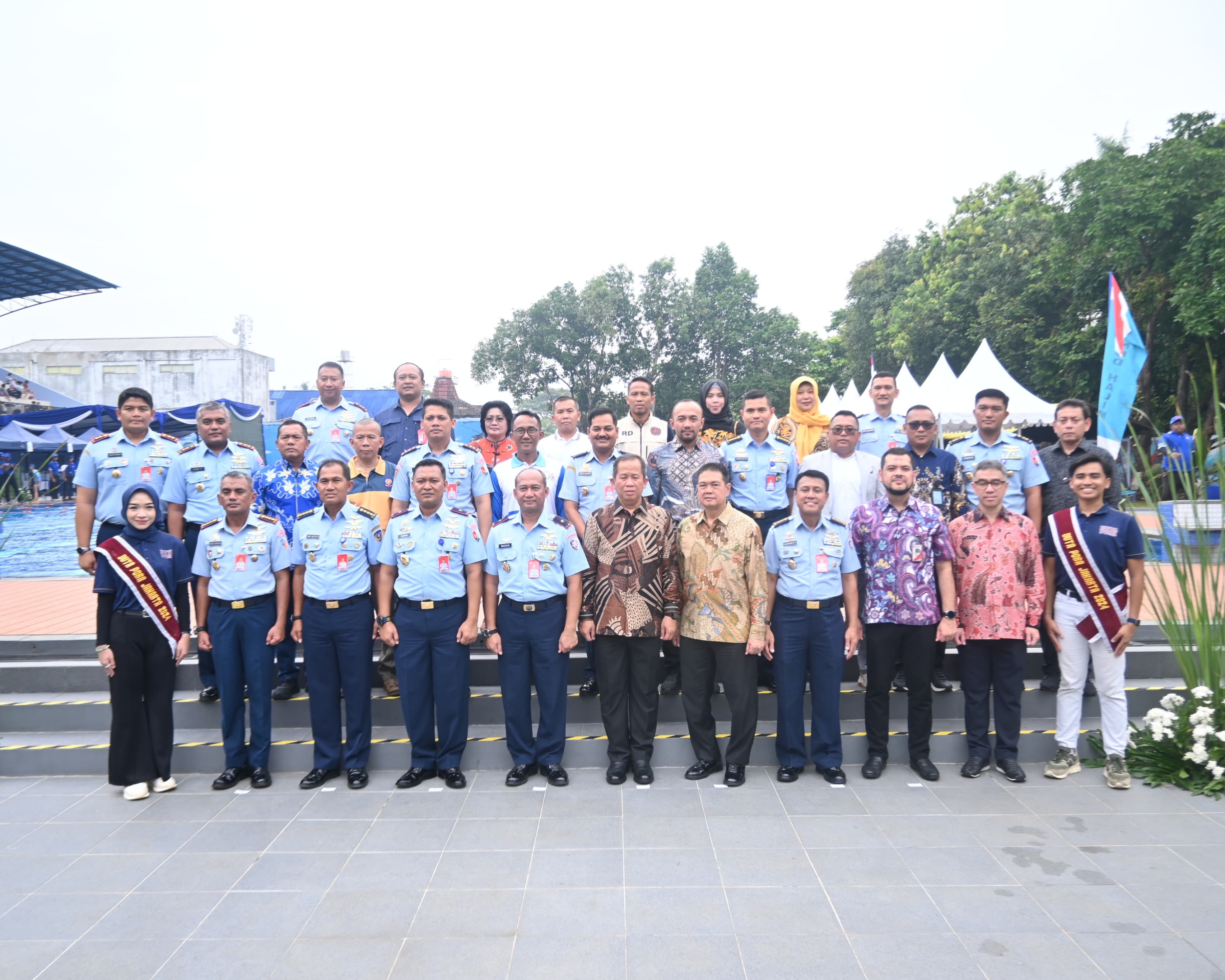 Wujudkan Prajurit AMPUH, Pangkoopsud I Resmikan Kolam Renang Prajurit Angkasa