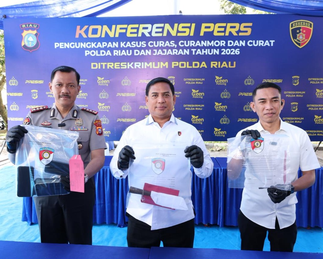 Polda Riau Bongkar Begal Sadis dan Sindikat Curanmor, 18 Kendaraan Hasil Kejahatan Diamankan