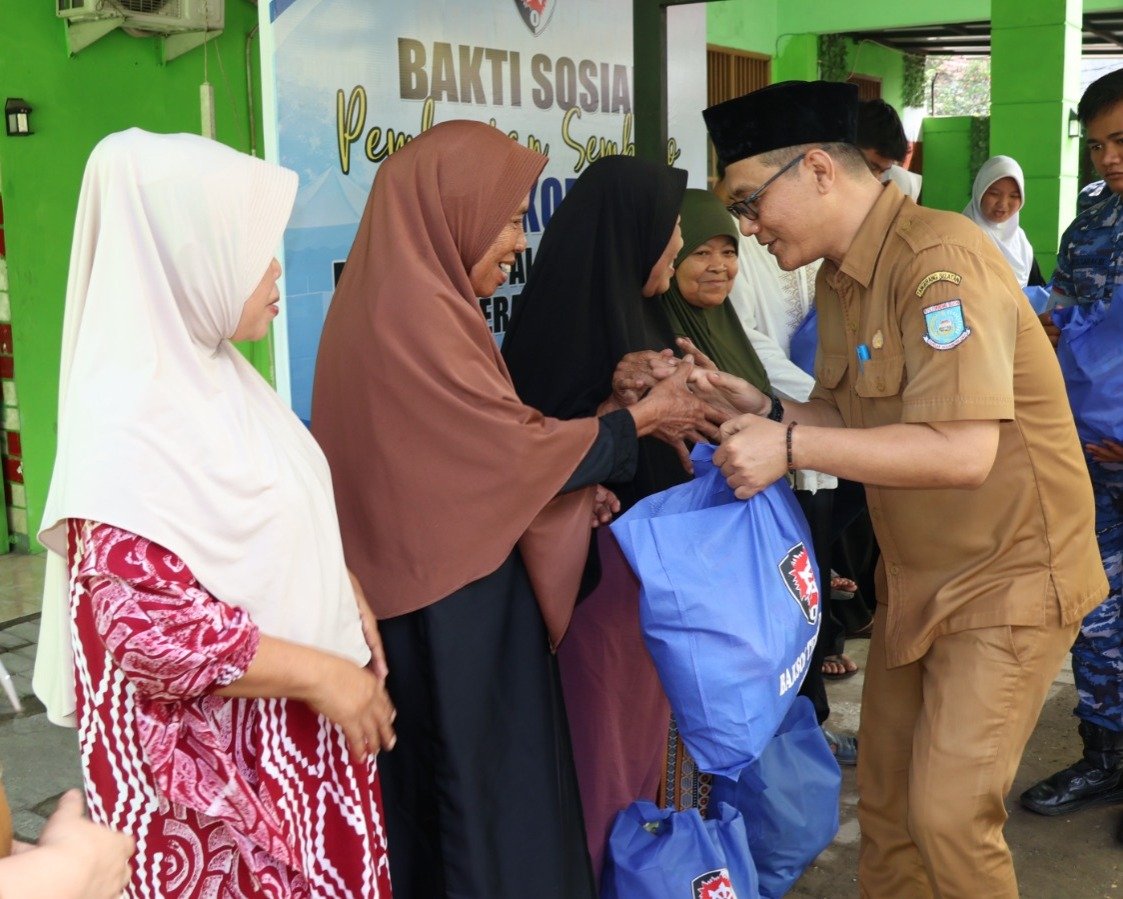 Perkuat Teritorial Kewilayahan, Kodau I Berikan Bantuan Paket Sembako
