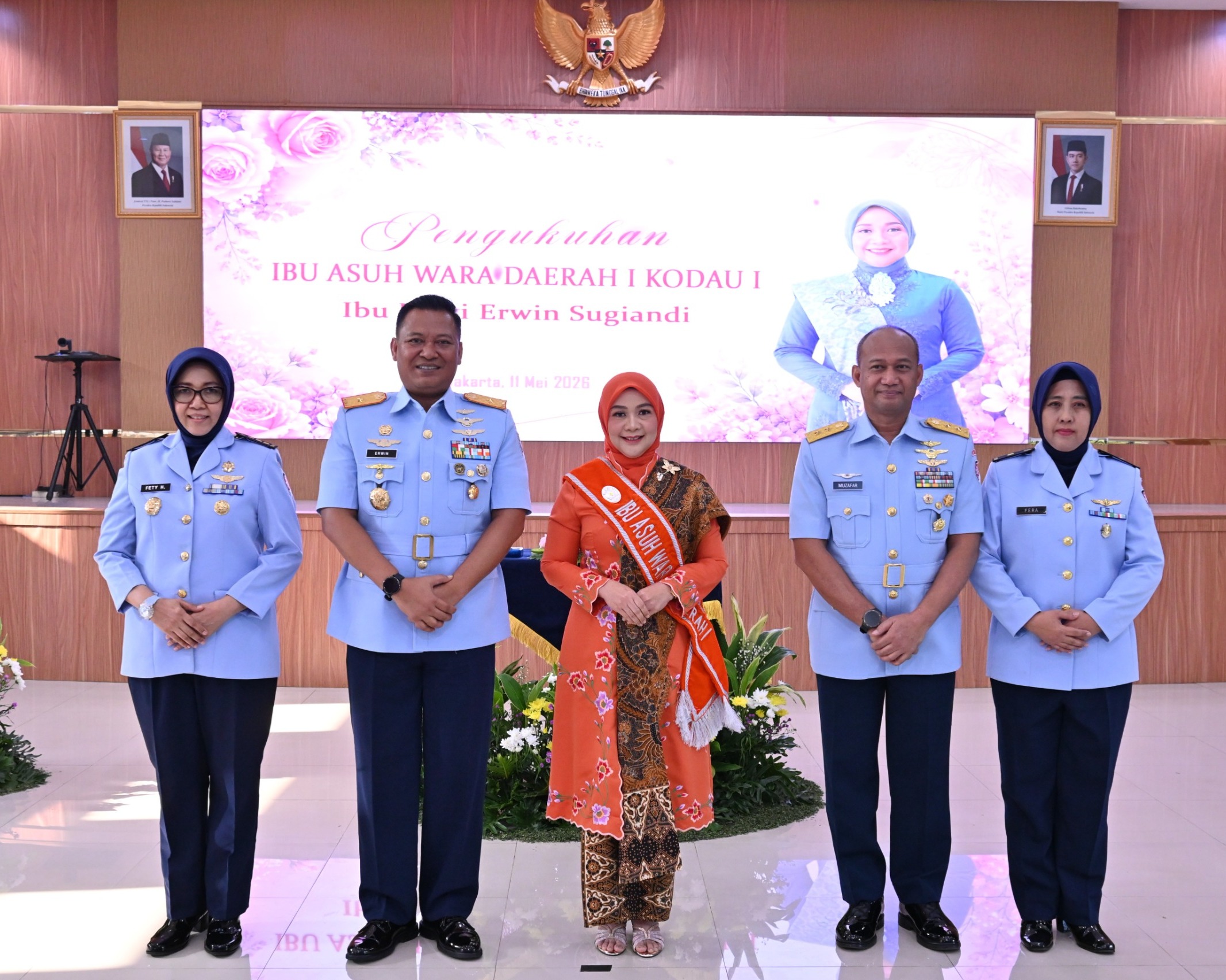 Pangkodau I Hadiri Pengukuhan Ibu Asuh Wara Daerah I Kodau I