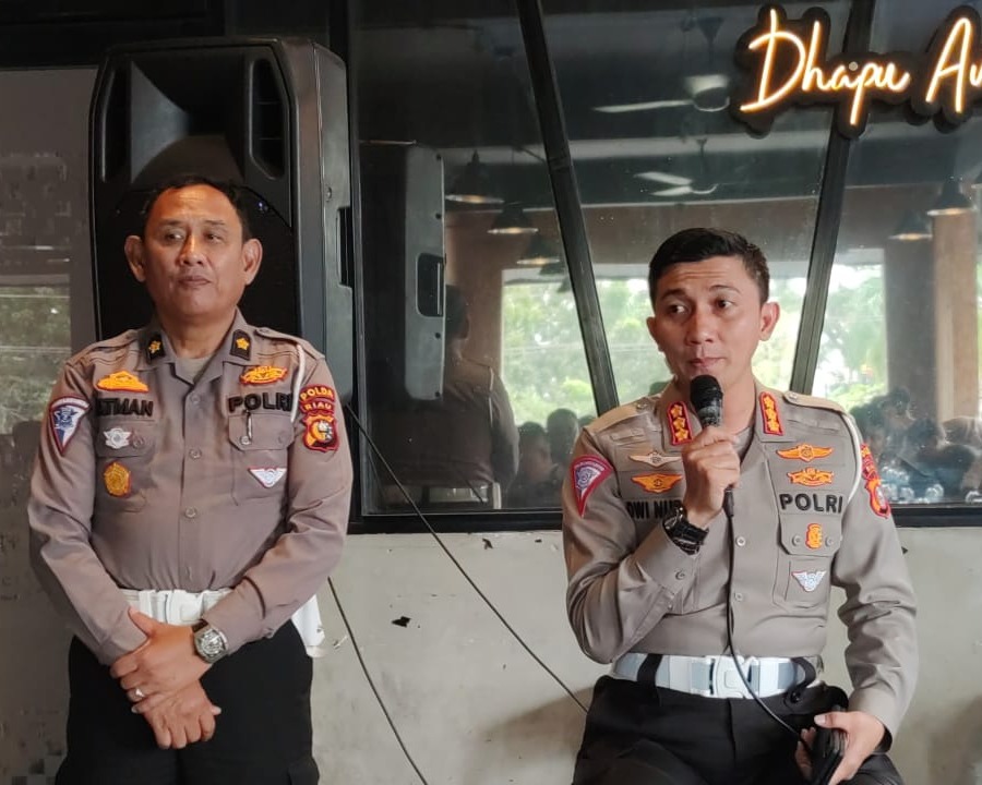 Dirlantas Polda Riau Jalin Silaturahmi Bersama Insan Pers