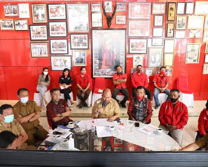 Bupati Taput Ikuti Peringatan Hari Anti Korupsi Sedunia Melalui Webiner Zoom