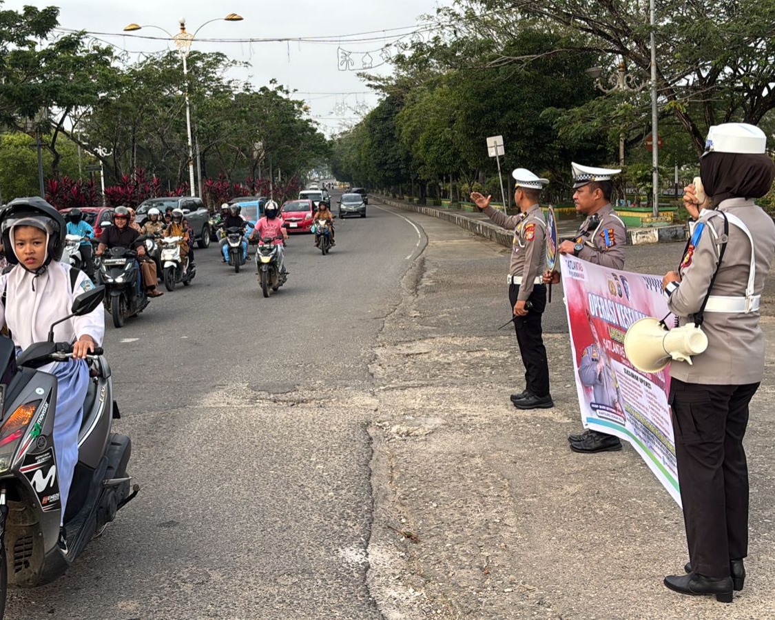 Polres Rohul Gelar Operasi Keselamatan Lancang Kuning 2025, Edukasi dan Aksi Nyata Untuk Keselamatan Berlalu Lintas