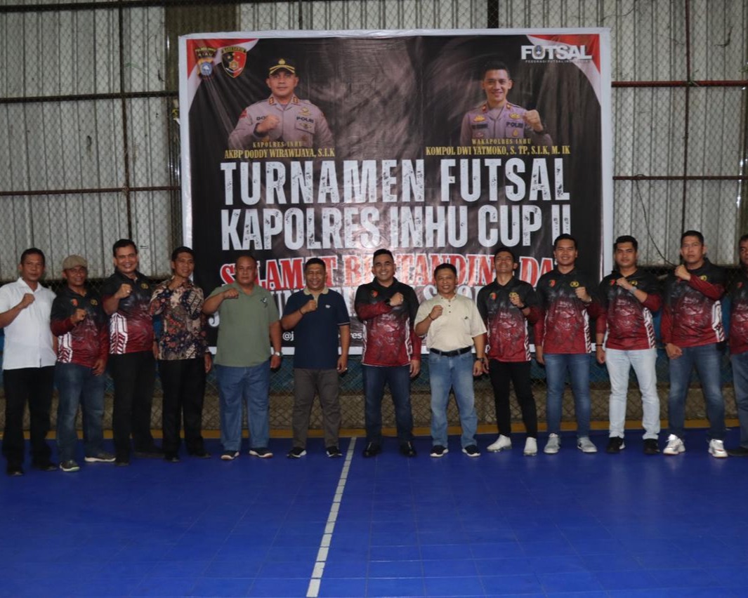 Meriahkan Hari Bhayangkara Ke-77, Turnamen Futsal Kapolres Inhu Cup Dimulai