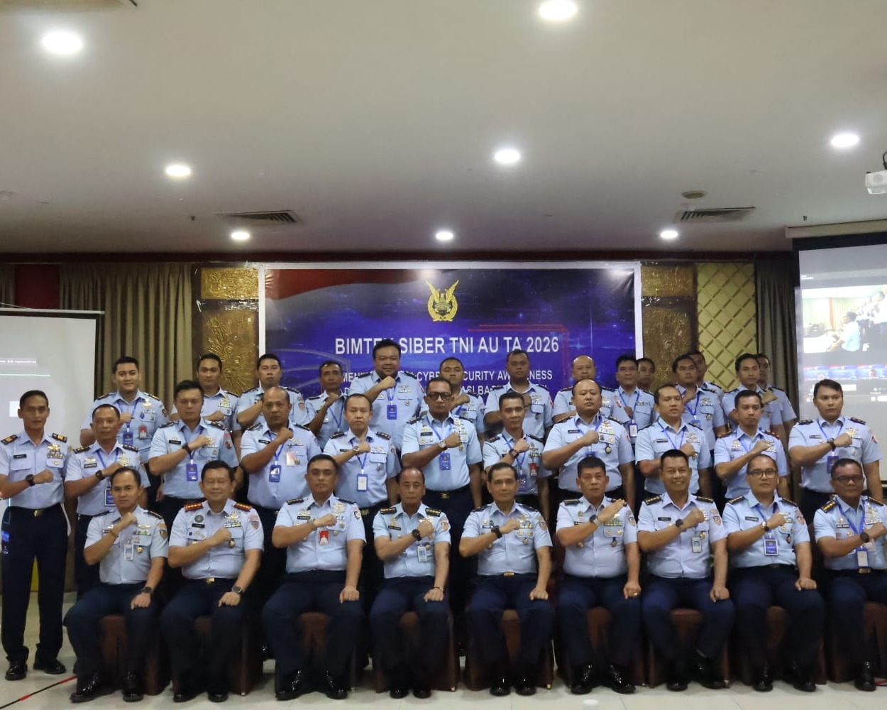 Perwira Kodau I Ikuti Bimtek Siber TNI AU TA 2026