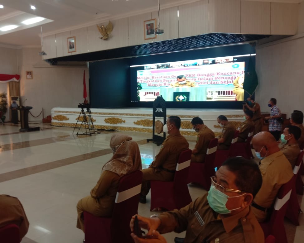 Lanud RSN Hadiri Pencanangan Kesatuan Gerak PKK Provinsi Riau