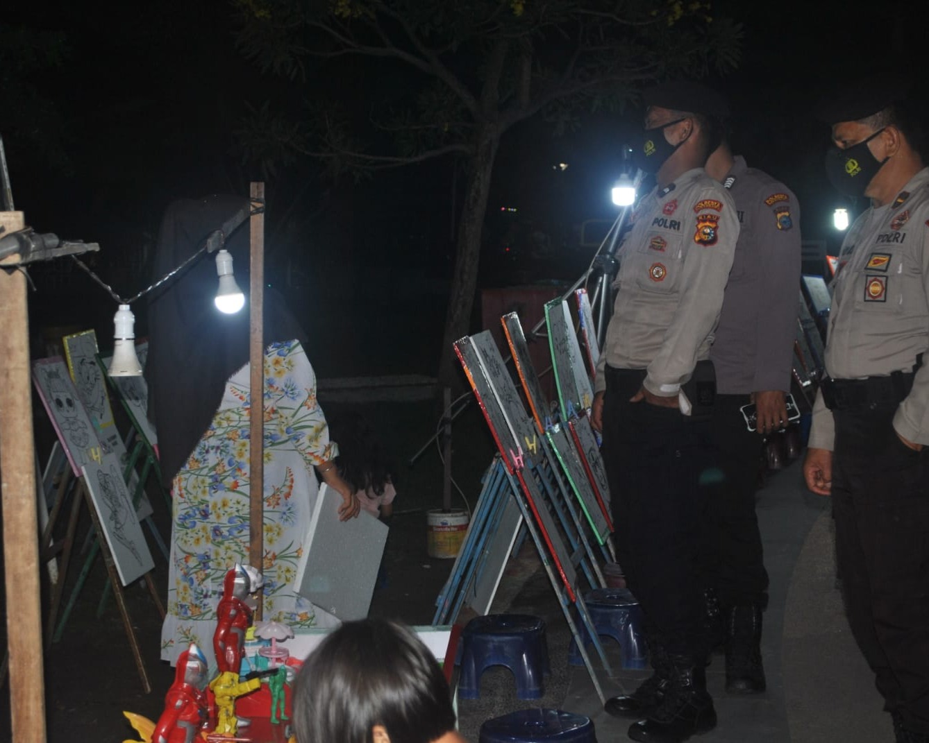 Guna Ciptakan Situasi Aman dan Prokes, Polresta Pekanbaru Gelar Patroli KRYD dan PPKM Berskala Mikro