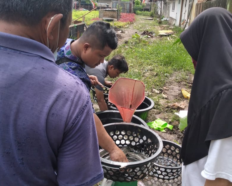 Wujudkan Program Ketahanan Pangan, Polsek Sukajadi Kembali Penen Ikan Lele Sebanyak 82 Kg