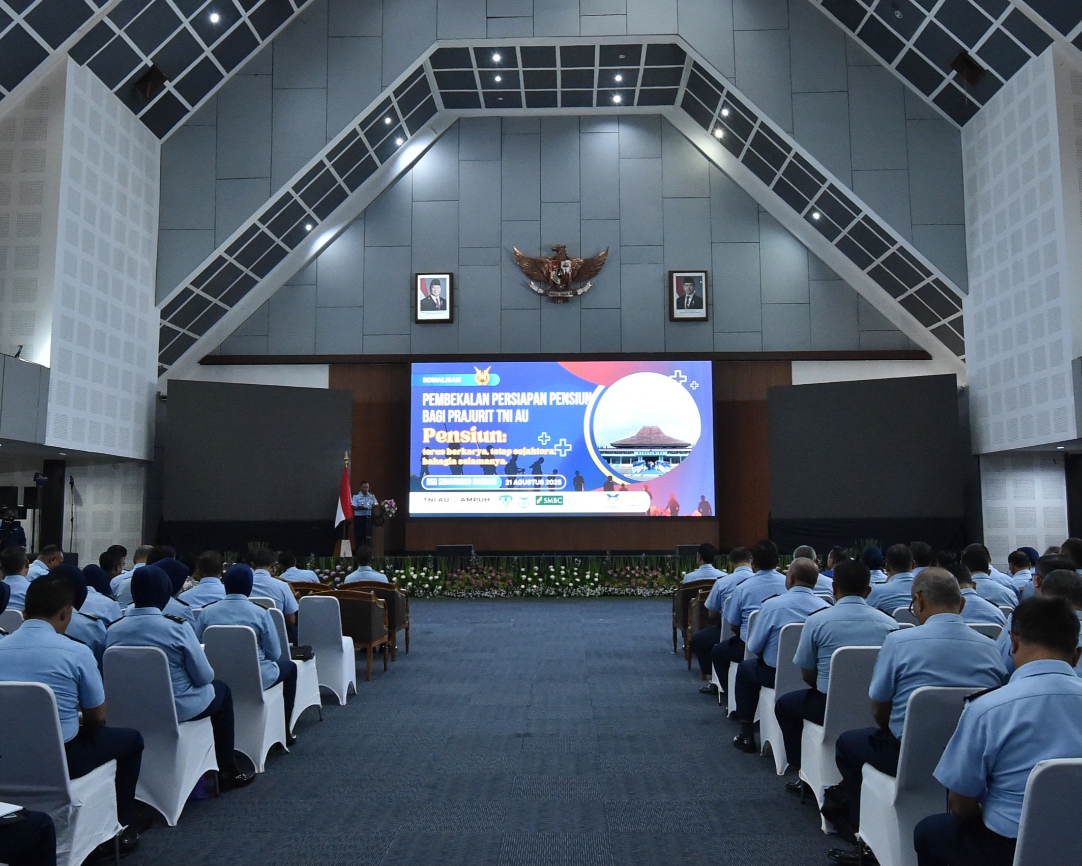Personel Makodau I Ikuti Acara Sosialisasi Pembekalan Persiapan Pensiun Bagi TNI Angkatan Udara