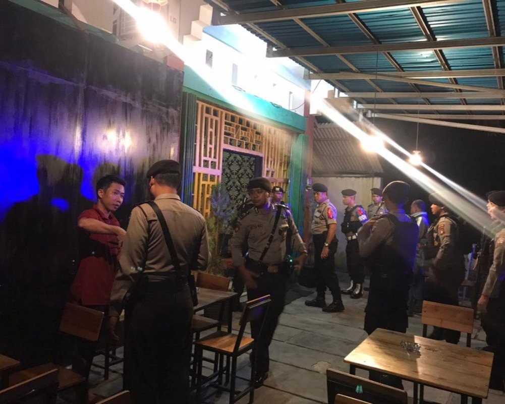 Menjelang Natal dan Tahun Baru, Ditsamapta Polda Kalteng Melaksanakan Patroli, ke THM