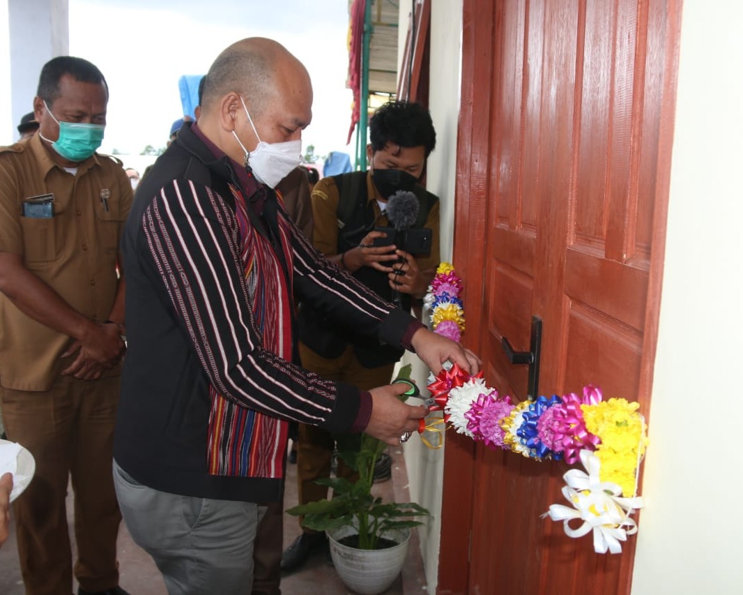 Bupati Nikson Nababan Resmikan Gedung Sasana Wushu Sanda Pengcab Siborongborong Tapanuli Utara