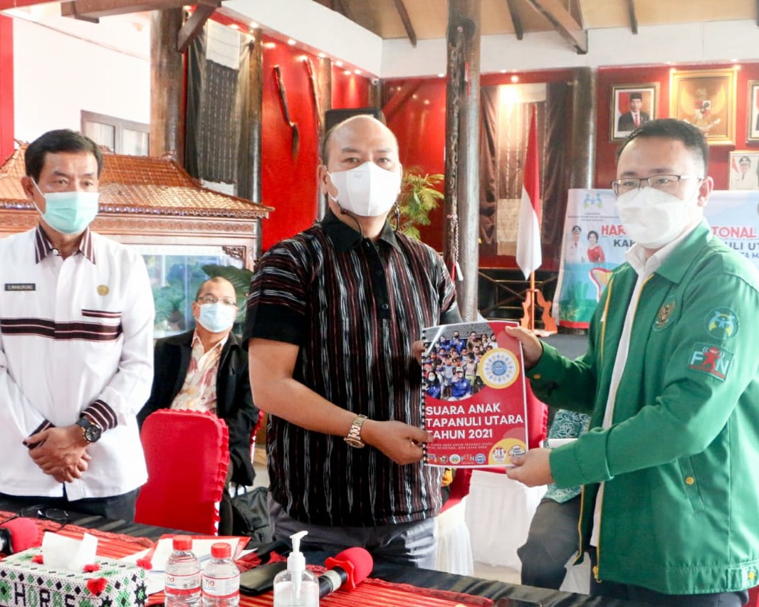 Bupati Taput Hadiri Peringatan Hari Anak Nasional Tahun 2021 Secara Virtual