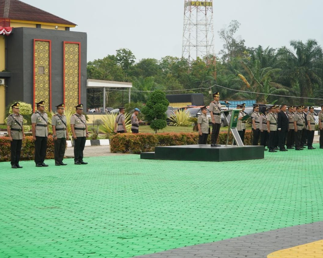 Upacara Hari Juang Polri 2025, Kapolres Rohul: Semangat Pengabdian Tanpa Batas
