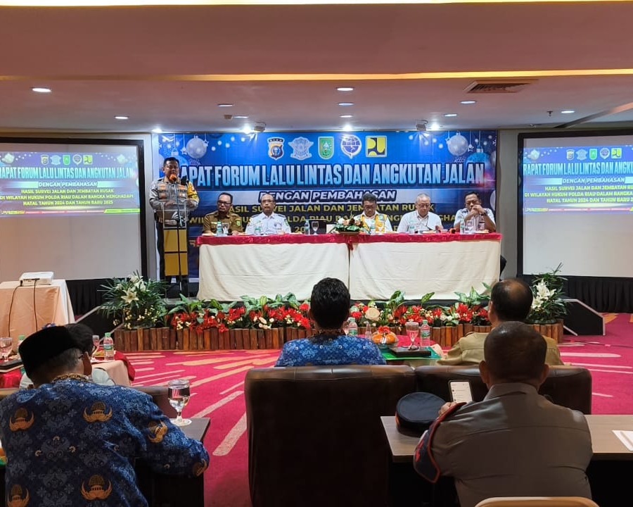 Sukseskan Operasi Lilin Lancang Kuning 2024, Ditlantas Polda Riau Gelar Rapat Forum Komunikasi LLAJ