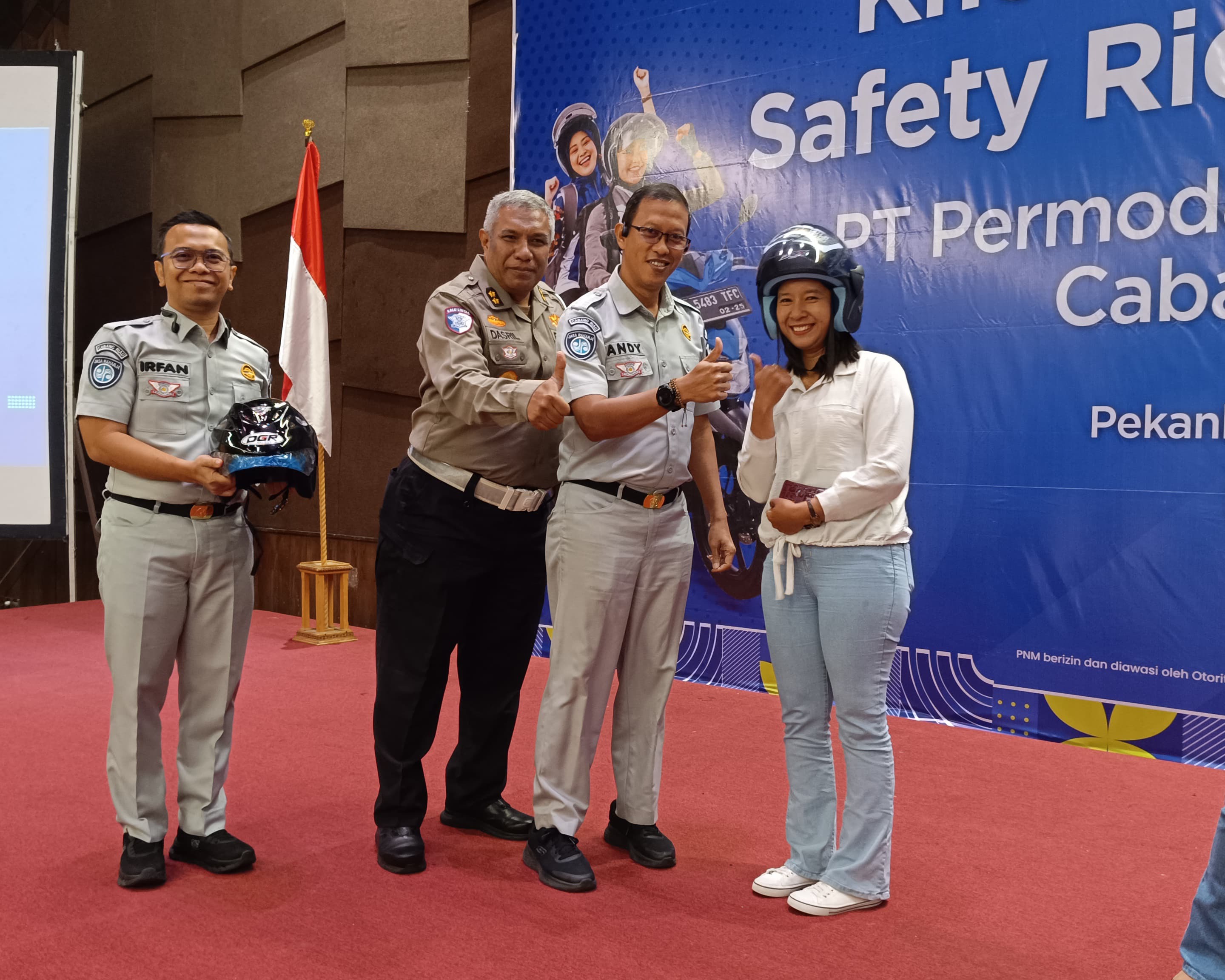 Ditlantas Polda Riau Kolaborasi PT Jasa Raharja Gelar Knowledge Sharing Safety Riding Di Kota Pekanbaru