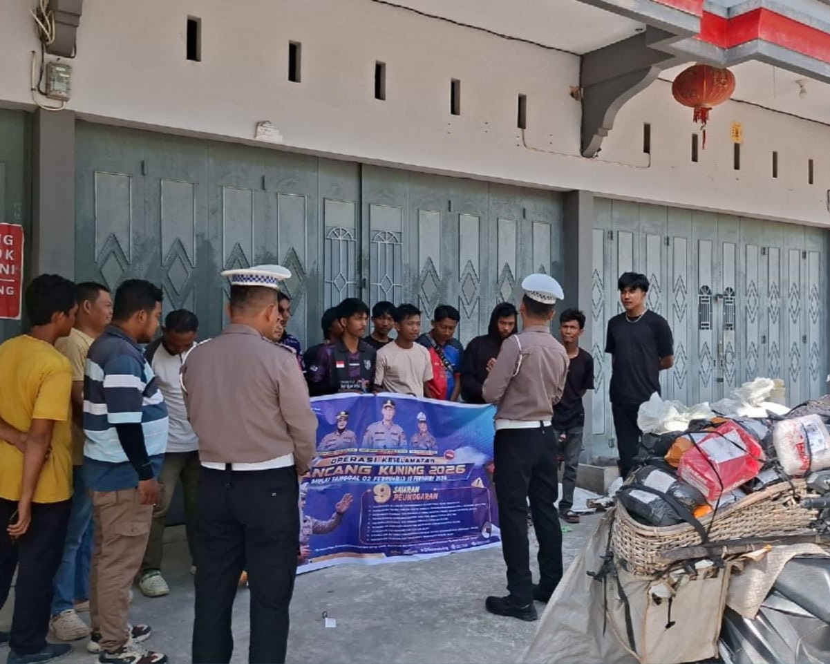 Hari Ke-6 Operasi Keselamatan Lancang Kuning 2026, Satlantas Polres Siak Gencarkan Binluh Tertib Lalu Lintas