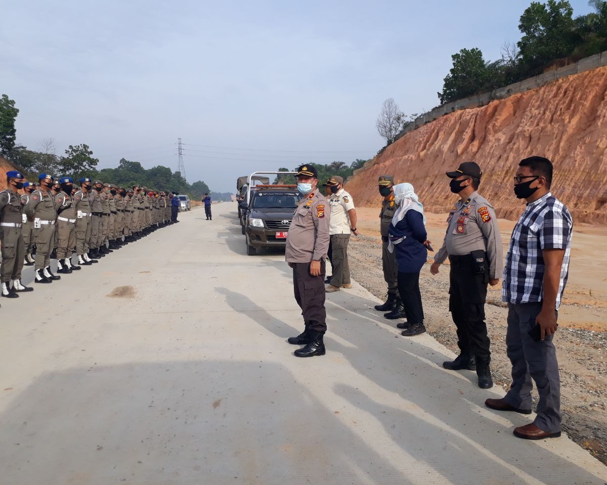 Personil Kodim 0301/PBR Ikut Hadir Apel Gabungan Dalam Rangka Pengamanan Tanah Pemko Pekanbaru
