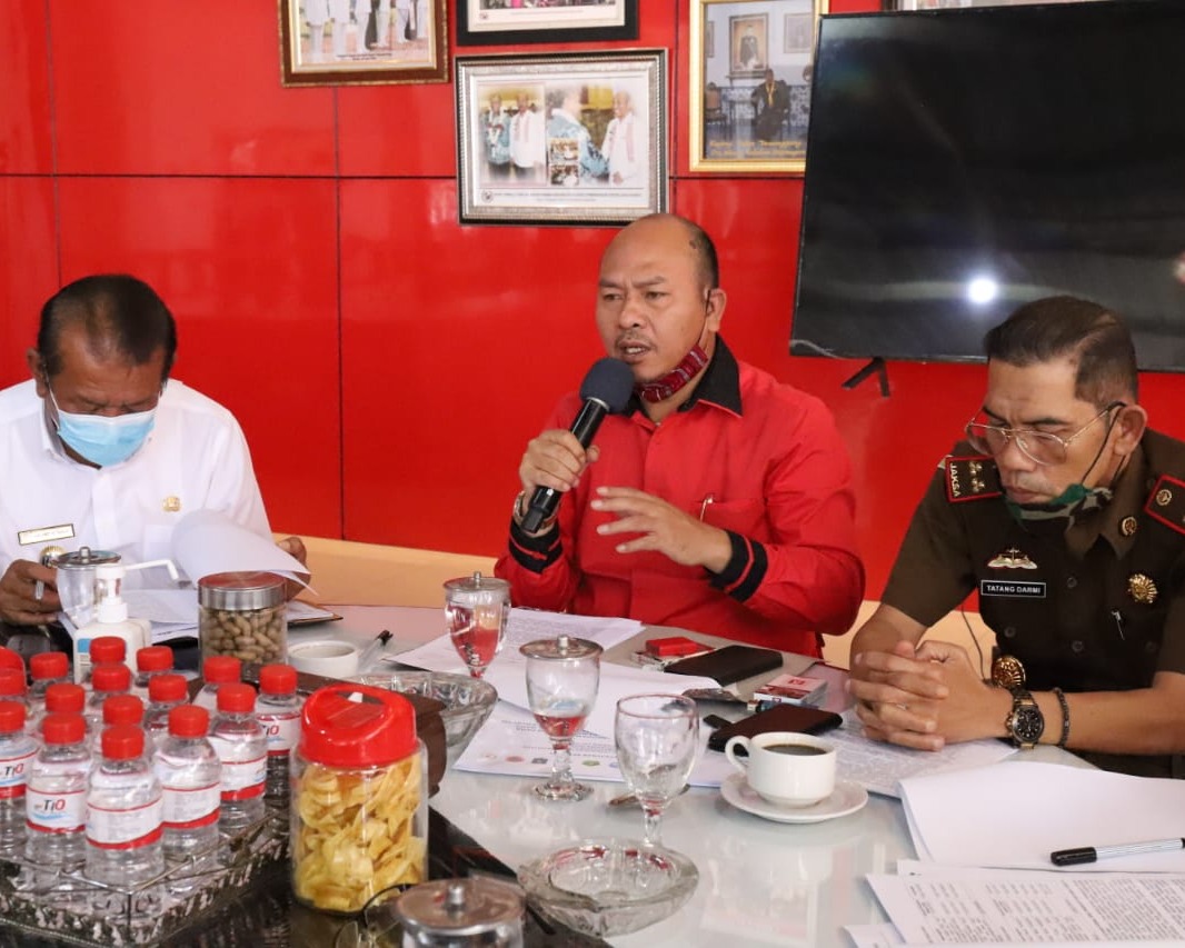 Bupati Taput Gelar Bersama Forkopimda Rakor Tentang Kondisi Covid-19 dan Protokol Kesehatan Pelaksanaan Pesta Adat