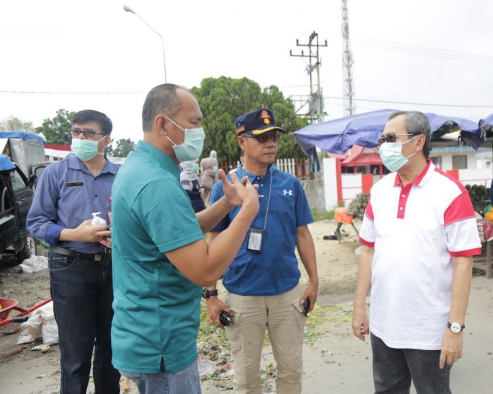 Gubri Berkunjung Ke Pasar Arengka Pekanbaru, Untuk Sosialisasikan Hidup Bersih Kepada Pedagang