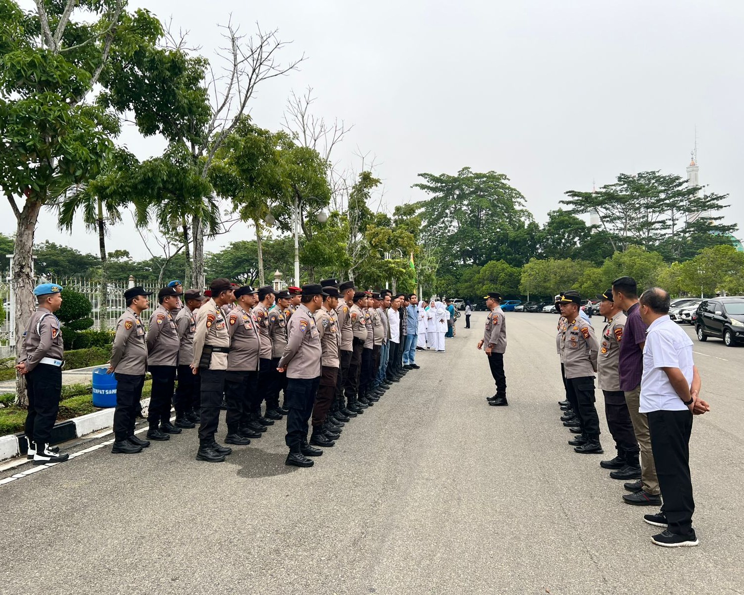 Polres Rohul Amankan Jalannya Upacara Hari Jadi Ke-26 Kabupaten Rokan Hulu