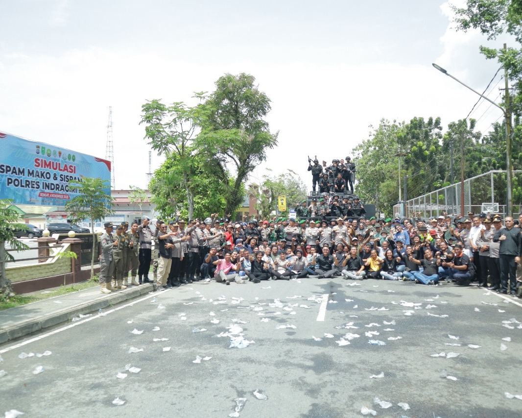 Saksikan Simulasi Sispam Mako Dan Unras Di Polres Inhu, Wakapolda Riau: Kita Sudah Melakukan Yang Terbaik