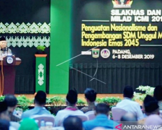 Wakil Presiden Ma'ruf Amin, Hadiri Pembukaan Silaknas & Milad ICMI di Padang