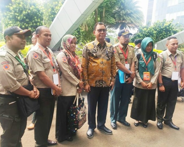 Bupati Rohil  Suyatno Hadiri Rakornas Penanggulangan Bencana di SICC Sentul 