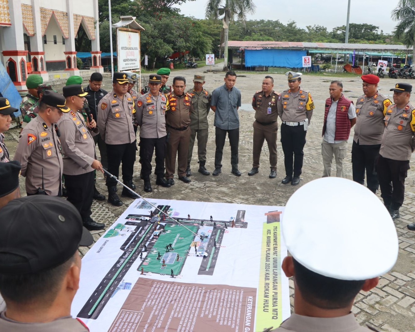 OMP-LK24, Apel Persiapan Pengamanan Kampanye Akbar Paslon Bupati Dan Wakil Bupati Kabupaten Rokan Hulu No Urut 03