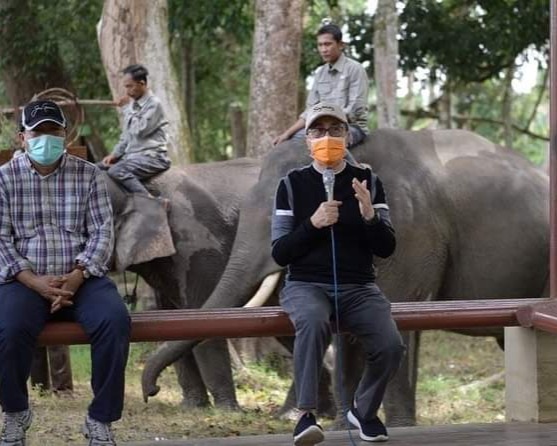 Gubri Melakukan Kunjungan Ke Taman Wisata Buluh Cina Kecamatan Siak Hulu