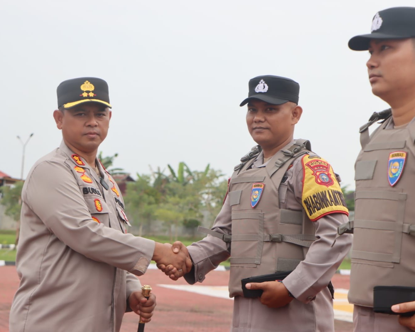 Kapolres Rohul Pimpin Sertijab Ps. Kabag Ren dan Pelantikan Ps. Kabag Log, Sekaligus Penyerahan Alsus Kepada Bhabinkamtibmas