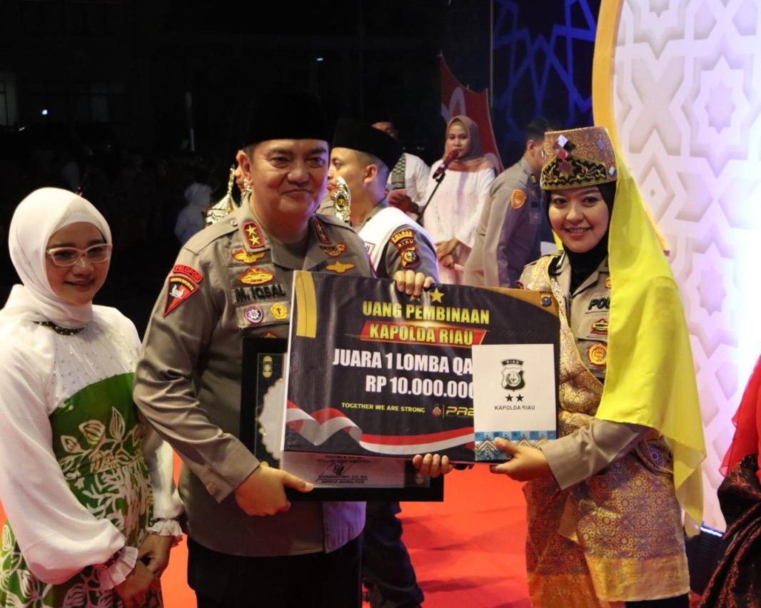 Grup Qasidah Polres Siak Raih Juara Pertama Lomba Da'i dan Qasidah Yang Di Gelar Polda Riau