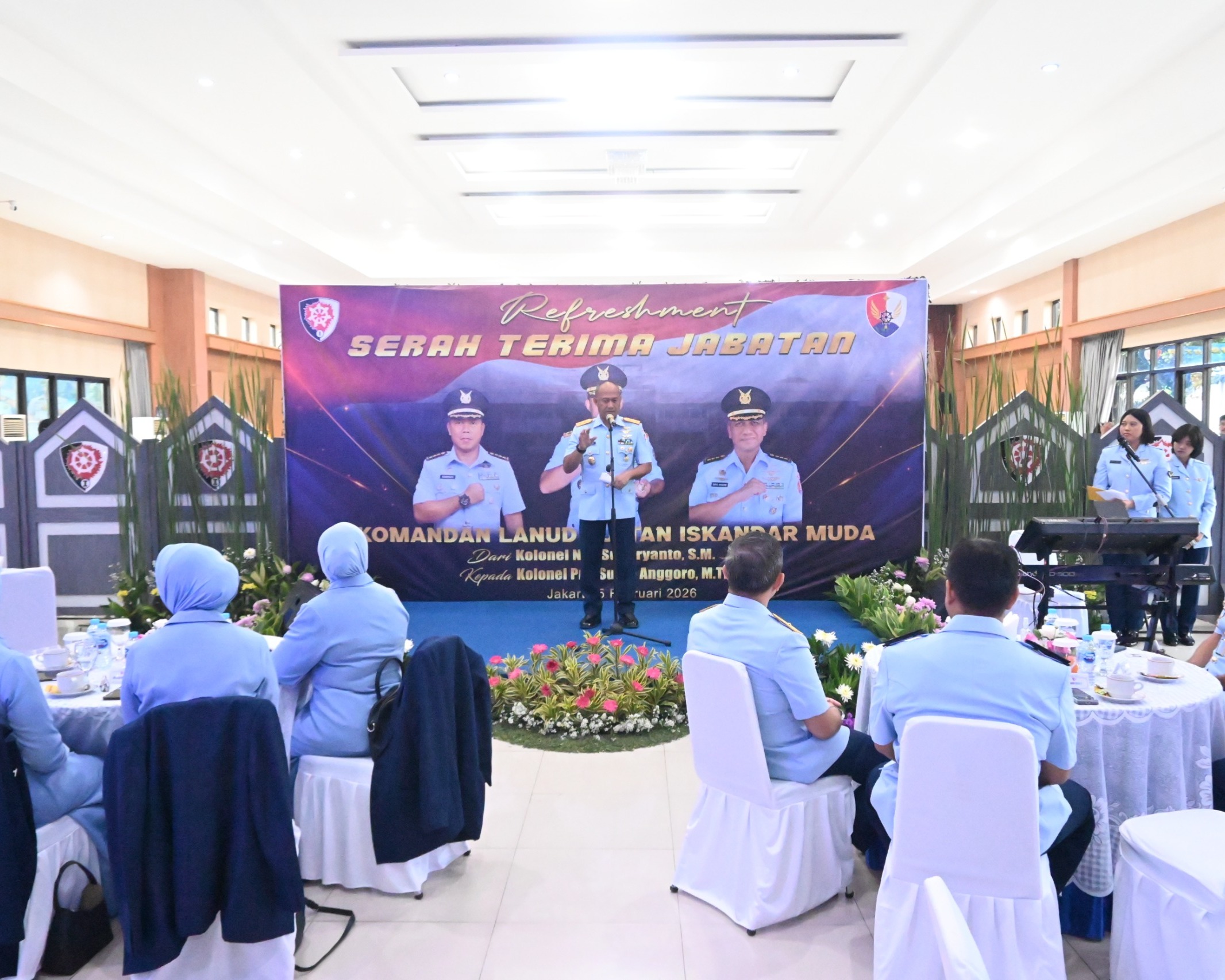 Pimpin Sertijab Danlanud SIM, Pangkodau I Tekankan Prioritaskan Bidang Teritorial