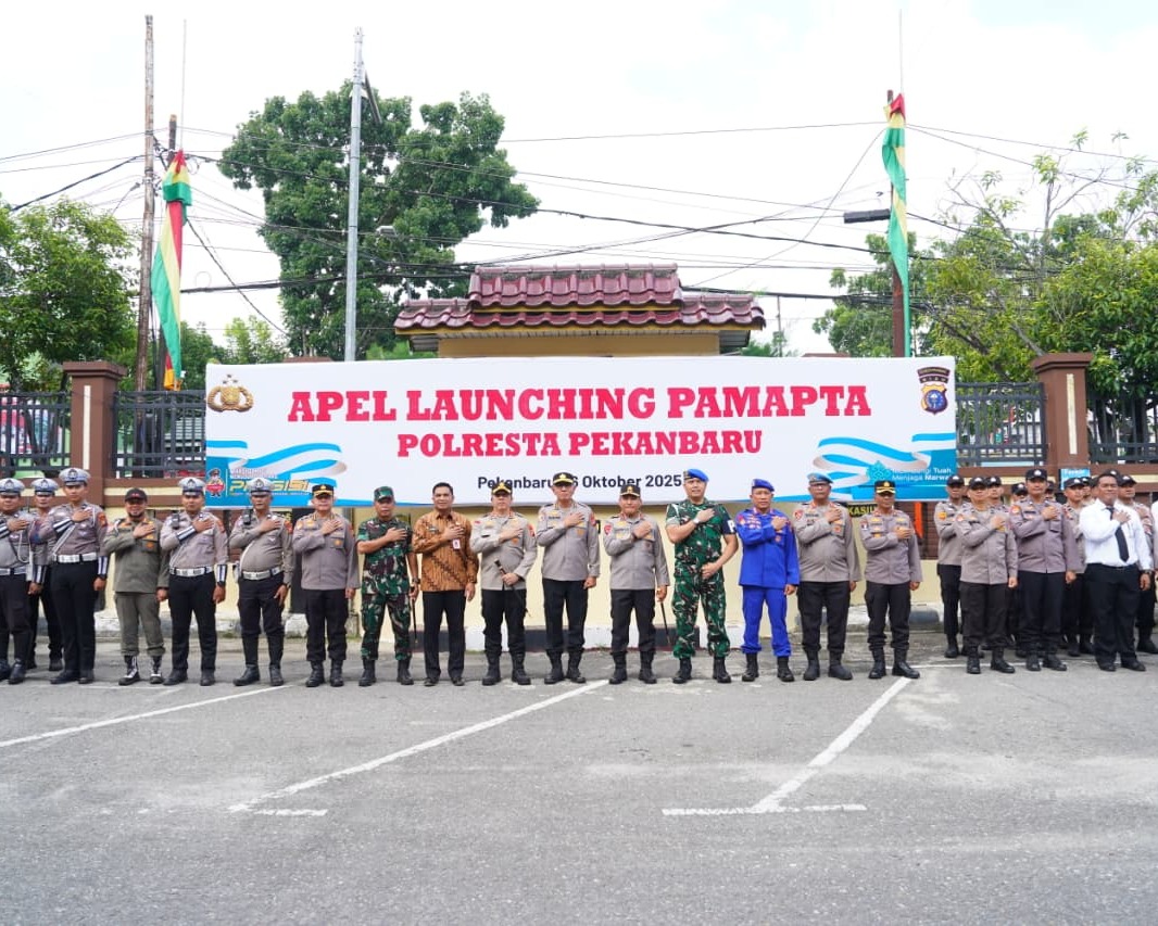 Kapolda Riau Luncurkan Pamapta Polri Hadir 24 Jam Layani Masyarakat
