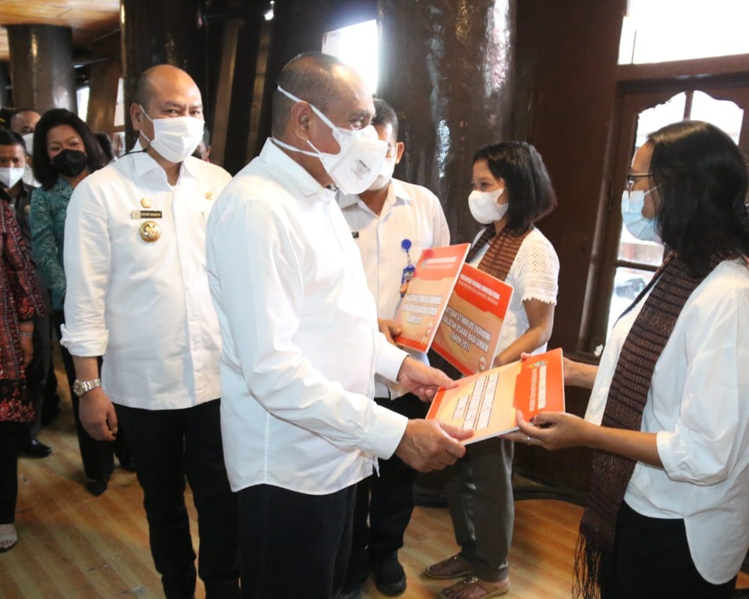 Bupati Taput Nikson Nababan Sambut Kunjungan Kerja Gubernur Sumatera Utara Edy Rahmayadi Beserta Rombongan