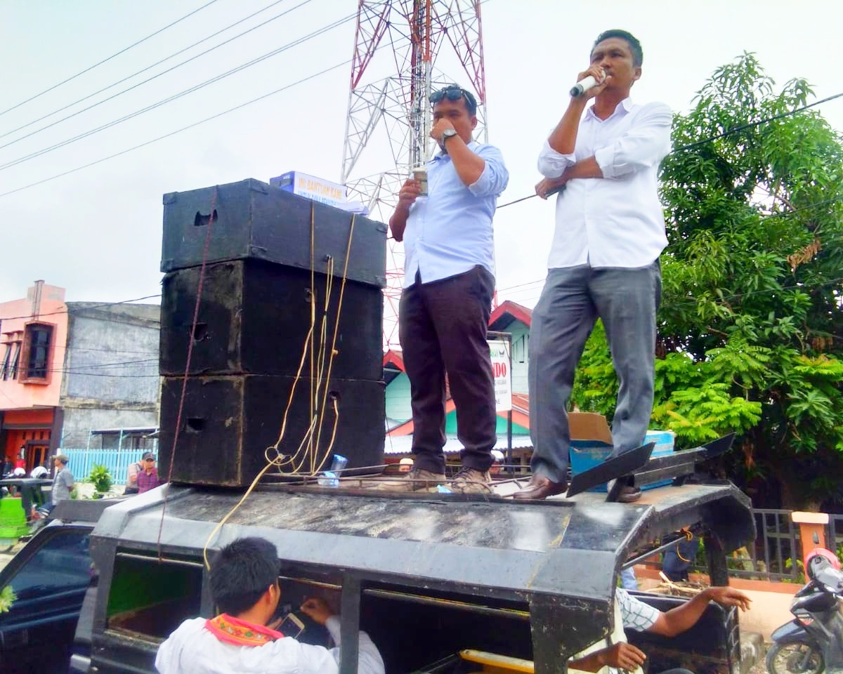 Kasus Monografi Desa Mandek, Puluhan Aktivis Aceh Tenggara Demo Kantor Kejari Kutacane