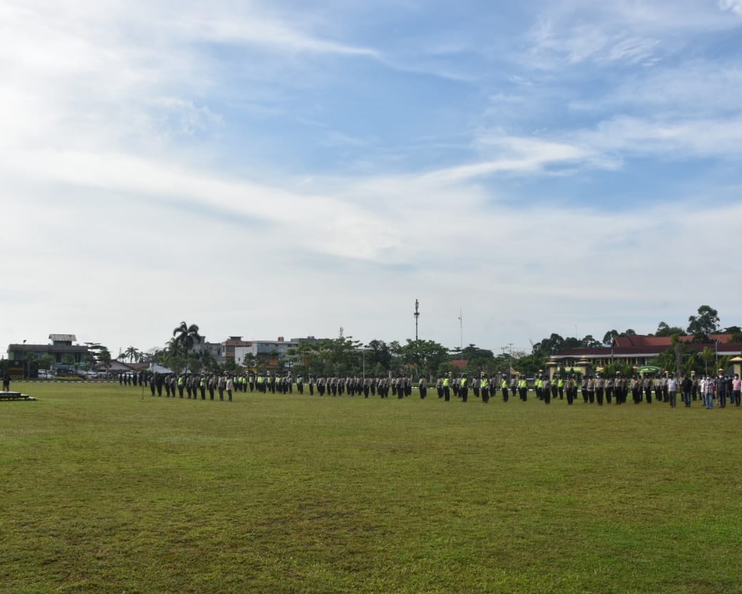 Siaga May Day, Brimob Polda Riau di Siagakan di Mapolda Riau