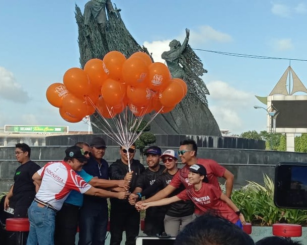 Kapolda Riau Secara Resmi Membuka Kegiatan Event Sumatera Jungle Run di Taman Hutan Raya Sultan Syarif Hasyim Minas Provinsi Riau