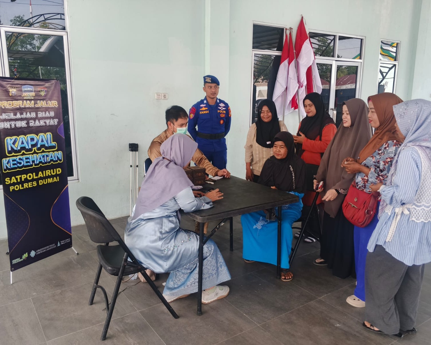 Polres Dumai Laksanakan Program Jelajah Riau Untuk Rakyat (JALUR) Berikan Pelayanan Humanis Kepada Masyarakat Pesisir