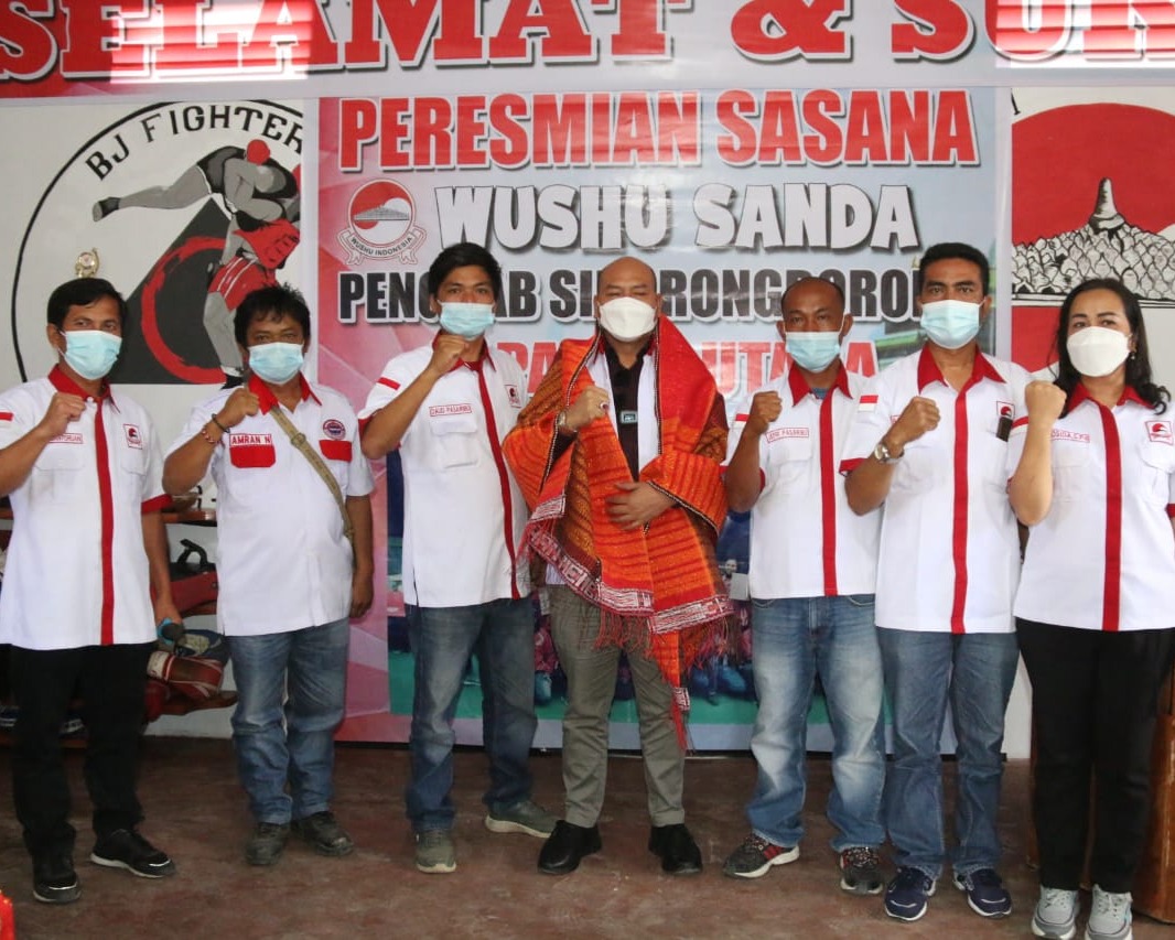 Bupati Nikson Nababan Resmikan Gedung Sasana Wushu Sanda Pengcab Siborongborong Tapanuli Utara