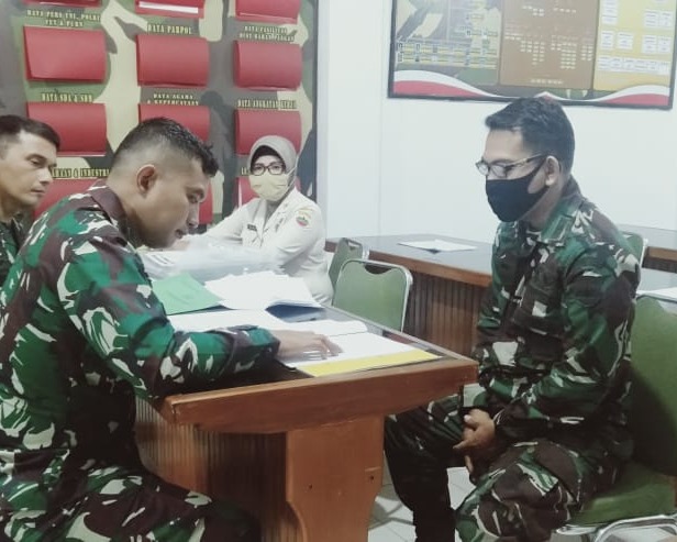 Kodim 0301/PBR Terima Kunjungan Rombongan Wasev Sterad Dalam Rangka Program Komsos Triwulan IV Tahun 2020