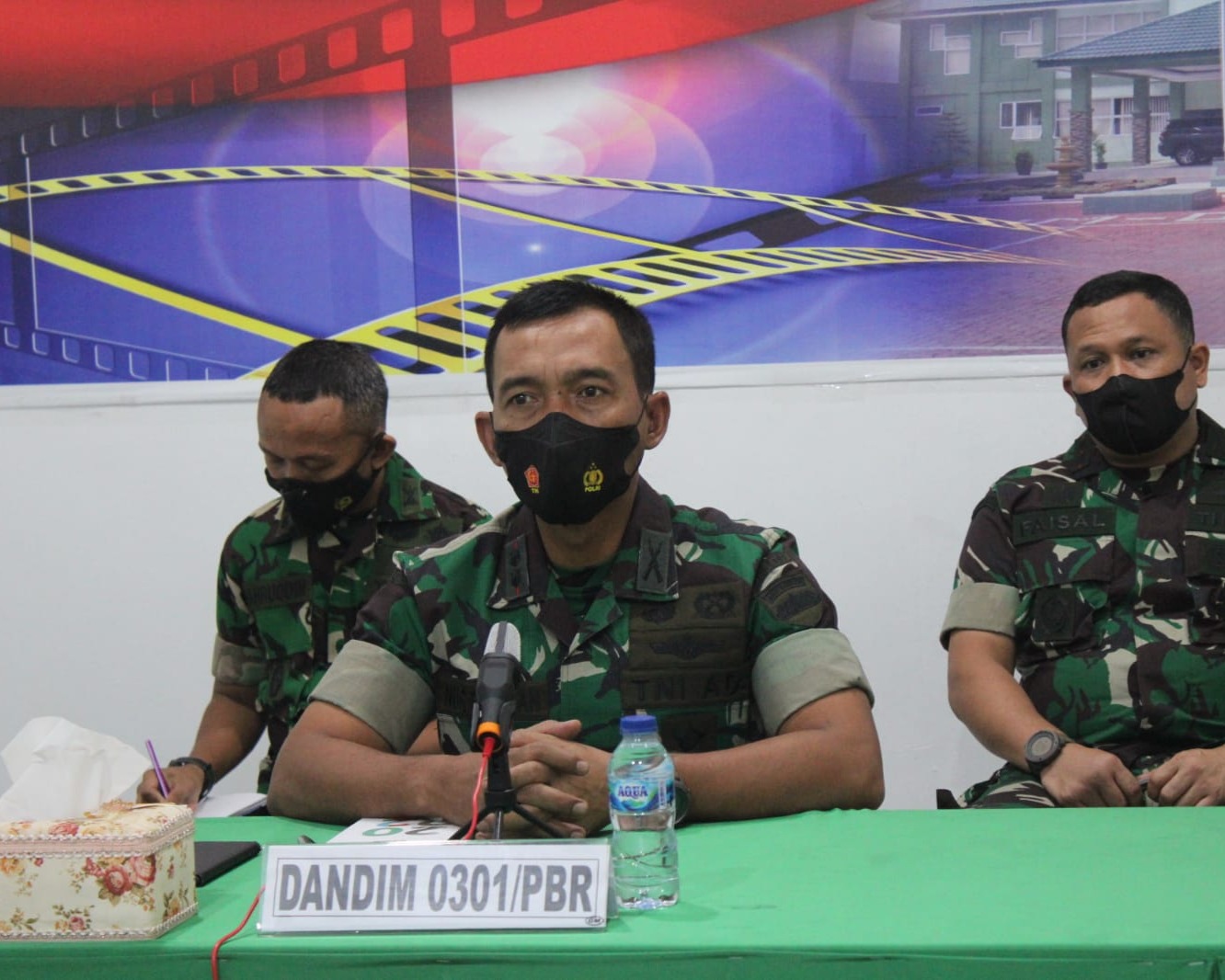 Dandim 0301/Pekanbaru Mengikuti Vidcon Bersama Kasad Jenderal TNI Dudung Abdurahman, S.E., M.M