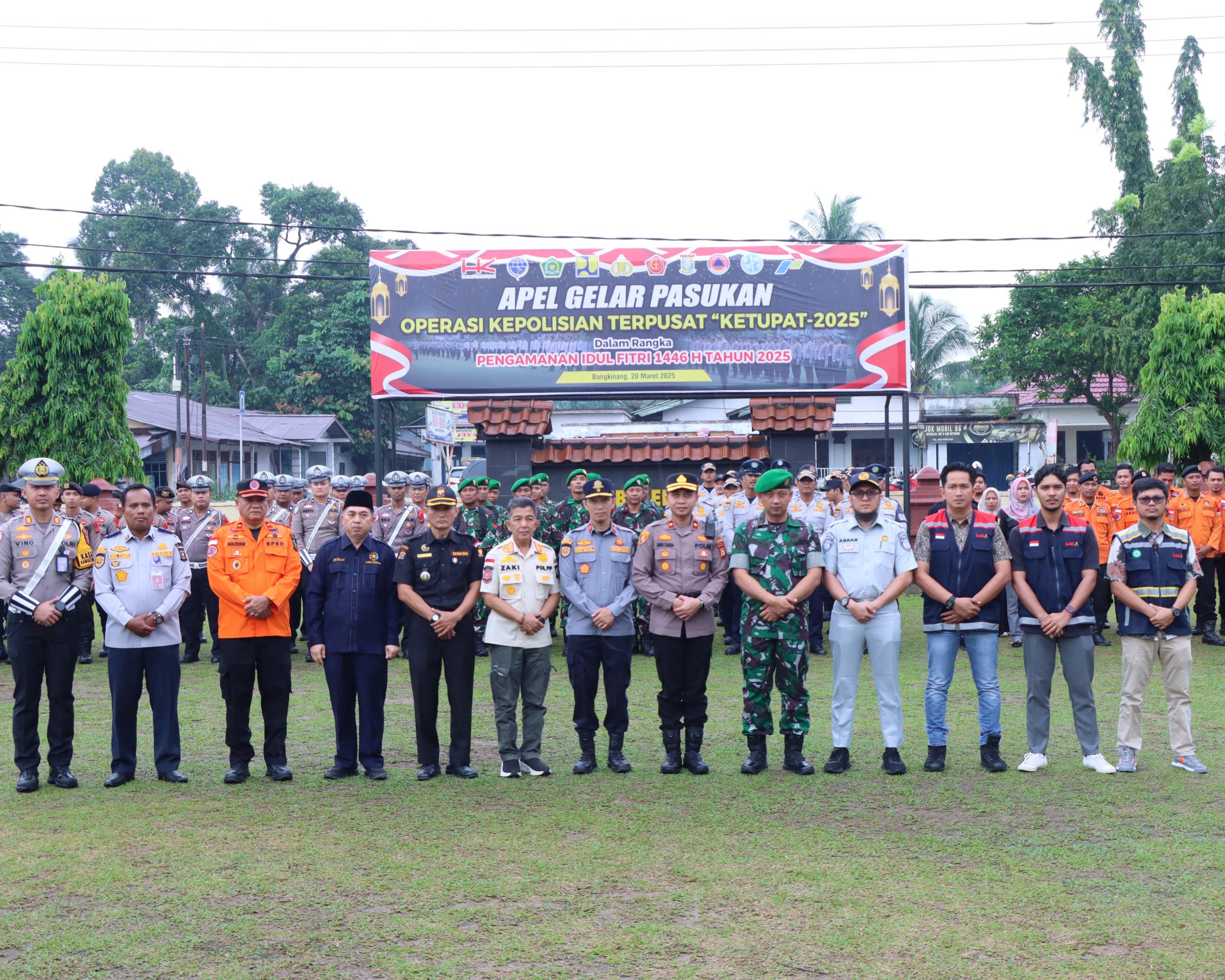 Polres Kampar Laksanakan Apel Gelar Pasukan Operasi Kepolisian Terpusat 'Ketupat 2025', 'Mudik Aman, Keluarga Nyaman'