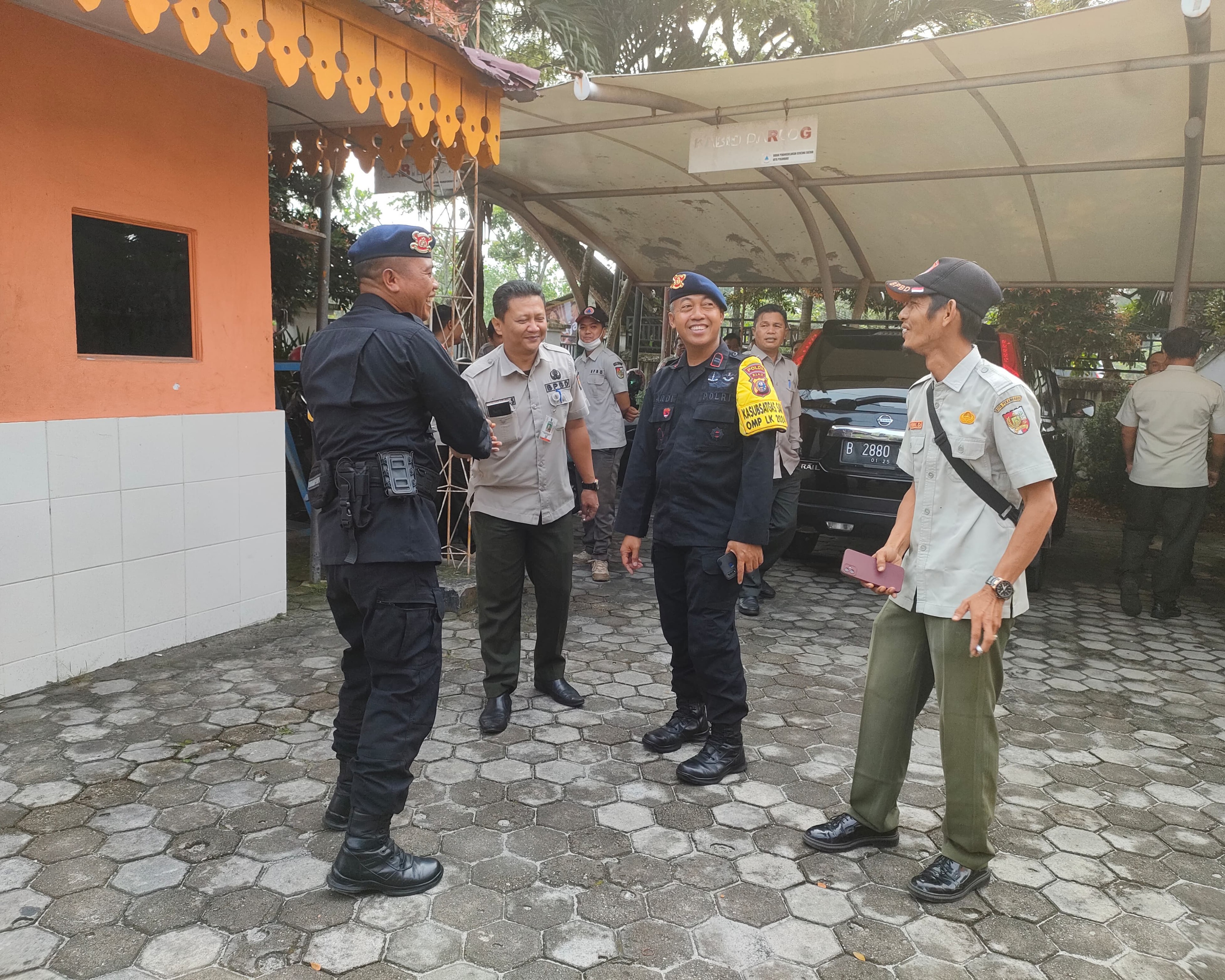 Sub Satgas SAR Brimob Polda Riau Sambangi dan Berkoordinasi Ke Kantor BPBD Pekanbaru