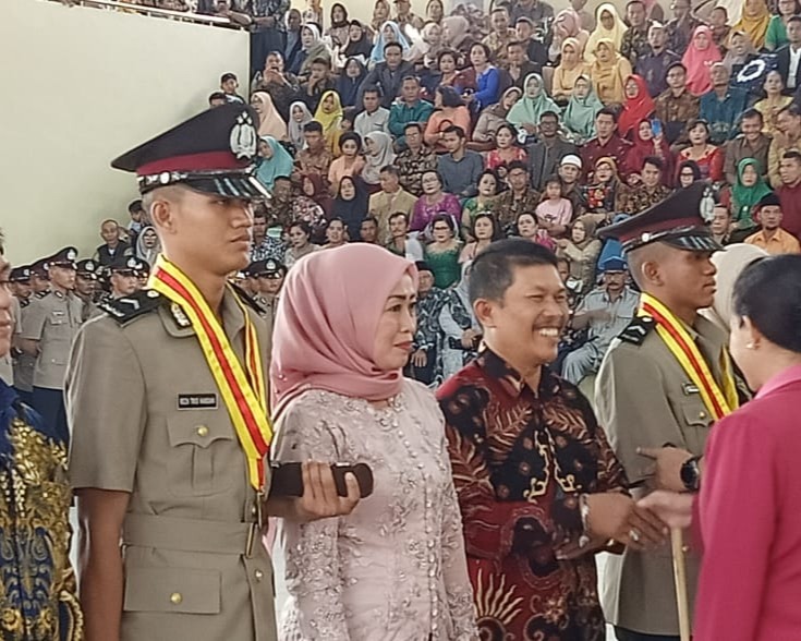 Kapolda Riau Melantik 203 Bintara Lulusan Diktukba Polri TA 2019 - 2020 di SPN Polda Riau