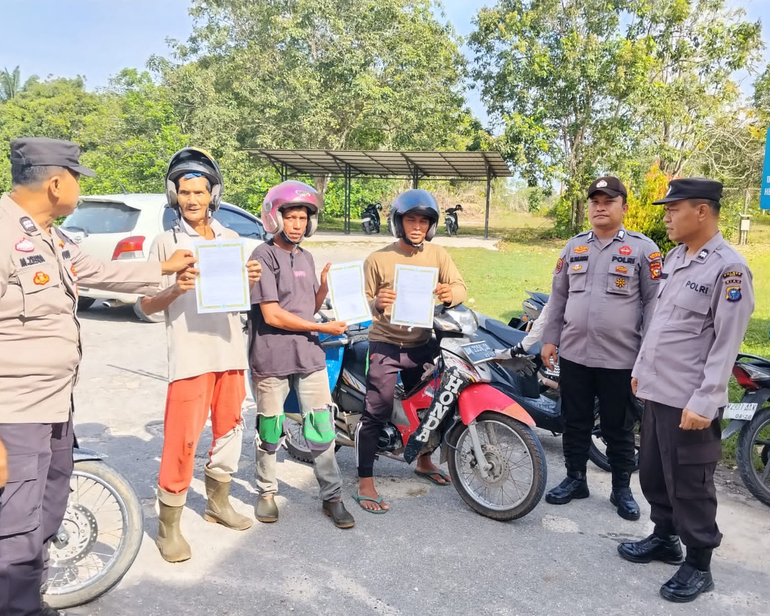 Cegah Karhutla Sejak Dini, Polres Siak Gencarkan Sosialisasi Maklumat Kapolda Riau