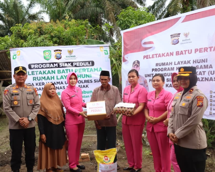 Polres Siak Bersama Baznas Bangun Rumah Layak Huni: Bukti Nyata Zakat Polisi Hadir Untuk Masyarakat